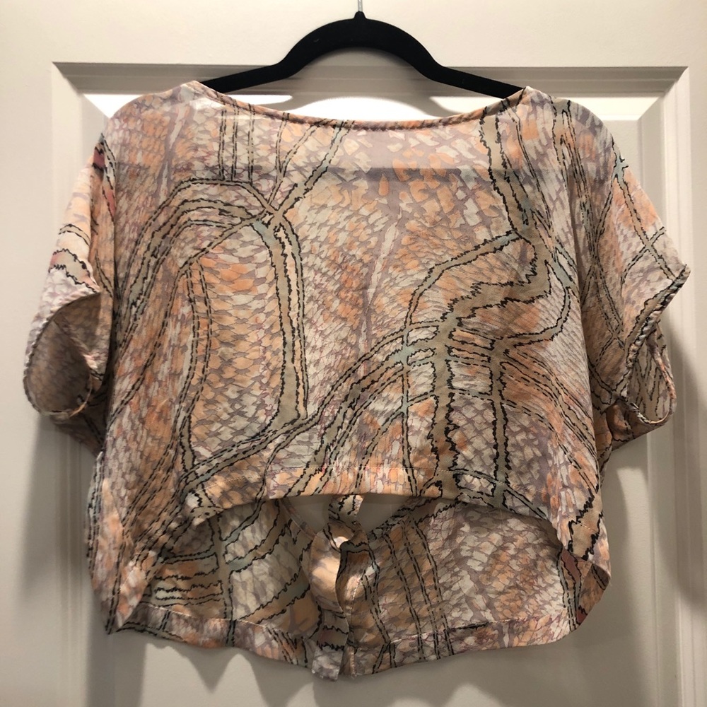 Peach Crop Top